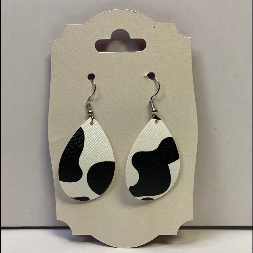 Faux Leather Earrings
